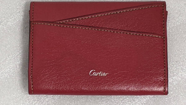 カルティエ（カードケース、名刺入れ）汚れ、黒ずみの染色（染め直し）