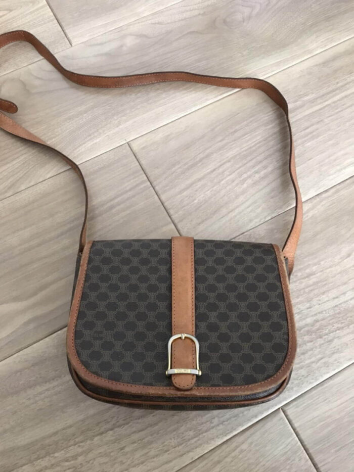 CELINE マカダム ショルダーバッグ