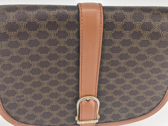 CELINE マカダム ショルダーバッグ