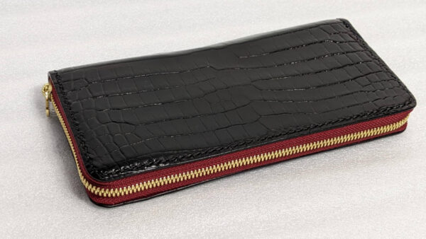 Steal Leather Industry（オードーメード）長財布（ブラックに染め替え）修理